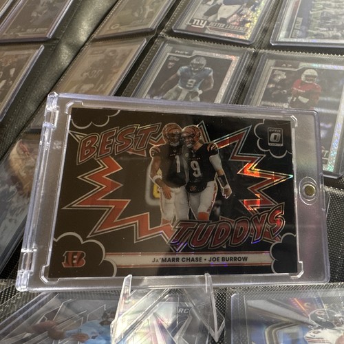 Ja'Marr Chase / Joe Burrow [Black Pandora] #3 2025 Panini Donruss Optic Best Tuddys card