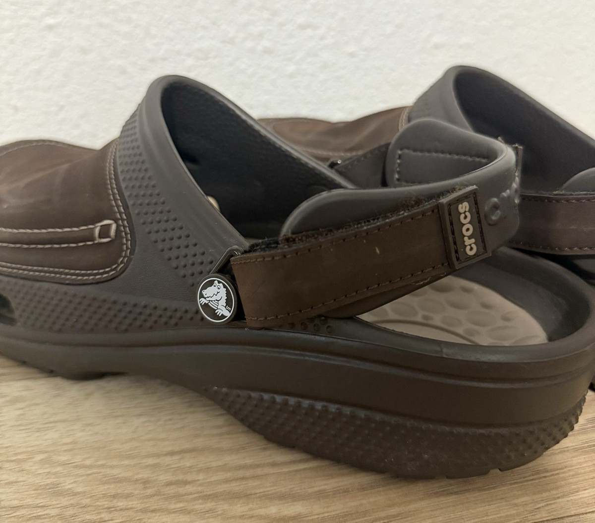 Crocs Mens Yukon Fisherman Sandals Brown Size 12 Crocs Clog Sandals Men 12M Yukon Vista Fisherman Shoes Brown  main image 2