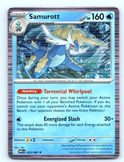 Samurott 023/086 ~ Holo English Near Mint