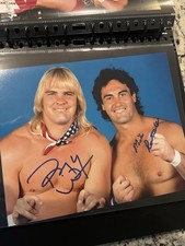 Wwe Mike Rotunda IRS Dual Signed Autographed 8x10 Wrestling Photo Barry Windham