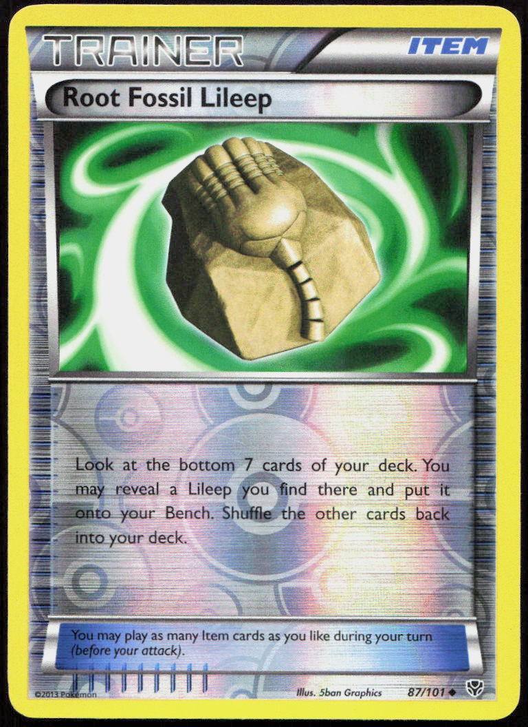 Root Fossil LILEEP REVERSE HOLO Common 87/101 LP