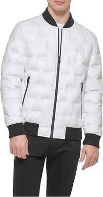 GUESS Men's  Warm Rain Resistant Jacket - White - Size L *NEW*
