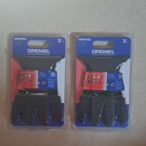 2 packs each with 3 Dremel MM485BU Carbide Oscillating Blades 