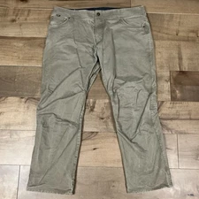 Kuhl Men’s Rydr Pants Size 42x32 Khaki Olive Wash Outdoor Hiking