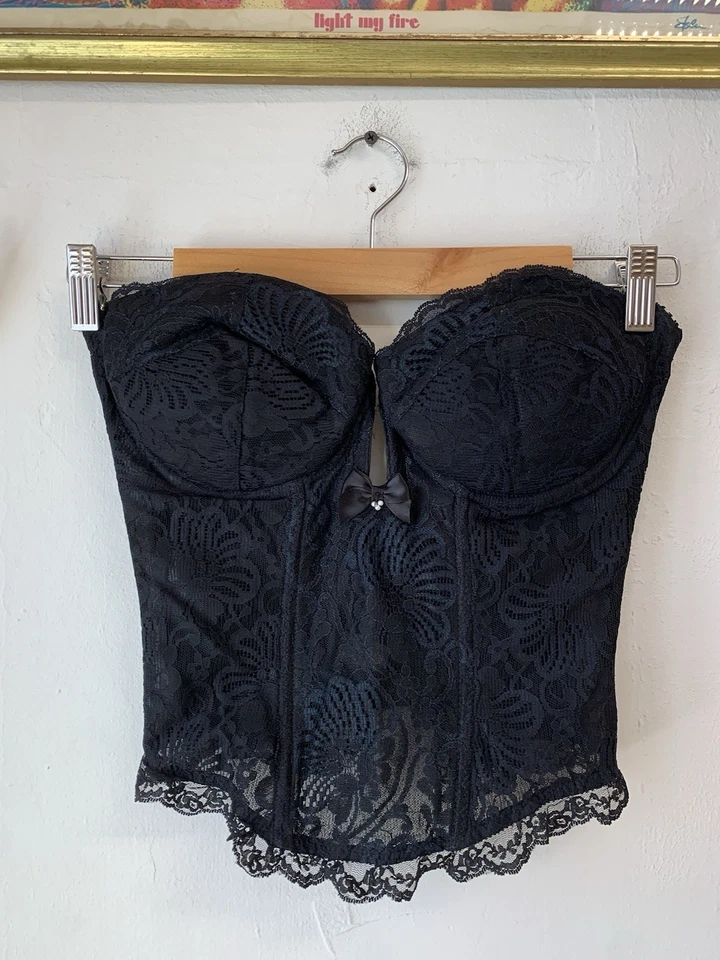 Corsé de encaje Jezabel de colección para mujer 36C pin up Foto 3 de 4