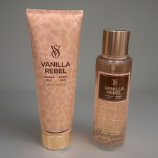NEW Victoria's Secret Vanilla Rebel Body Mist Spray 8.4 oz  Body Lotion 8 oz