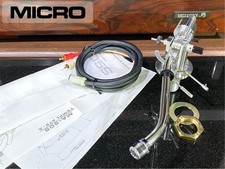 Micro Seiki MA-505S Silver Wire Tonearm w Cable Weights Excellent Japan 329