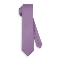 Tigertie Designer Krawatte In Dunkles Flieder Einfarbig Uni - Tie Schlips