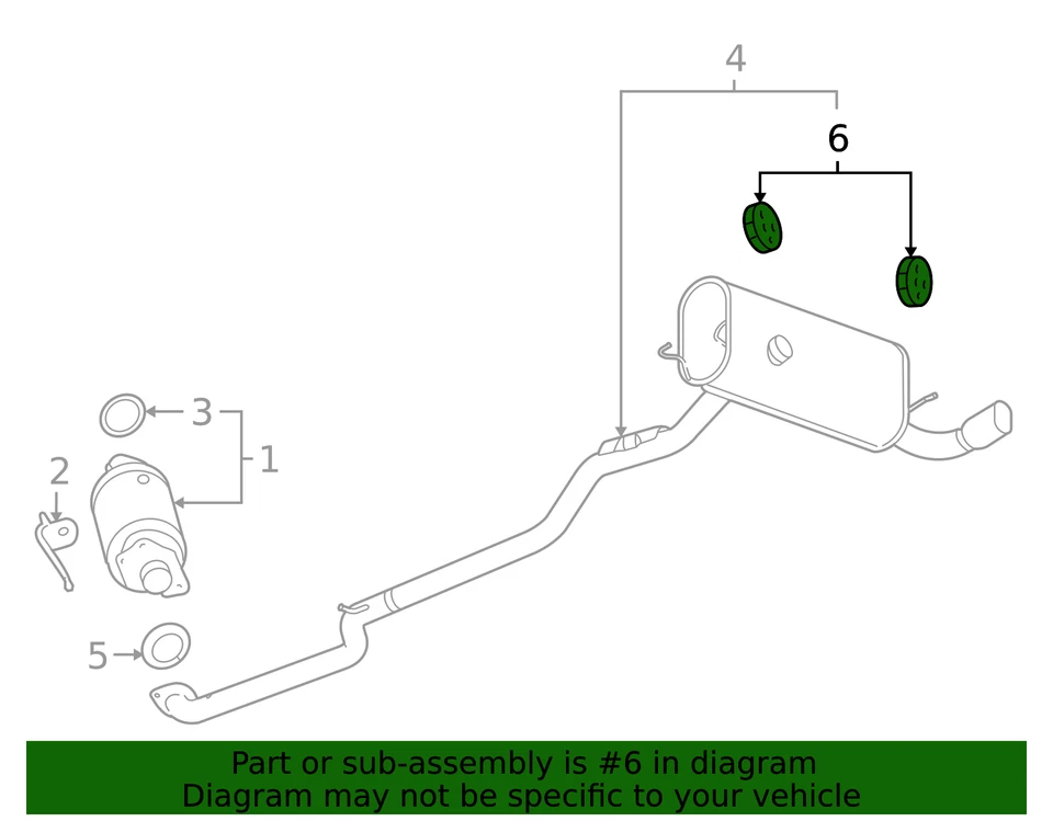 1991-2020 GENUINE GM EXHAUST PIPE INSULATOR, NEW OEM PART, PART NUMBER 10304424 - Image 3 of 4