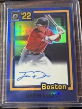 2022 Donruss Optic Jarren Duran /25 RC Auto Retro 1981 BLUE Autograph #81S-JD