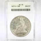 1877-S T$1 ANACS AU55 - Trade Dollar - Great Type Coin