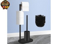 Edelstahl Klopapierhalter Stehend Mit KlobüRste Stand Wc Garnitur Mit