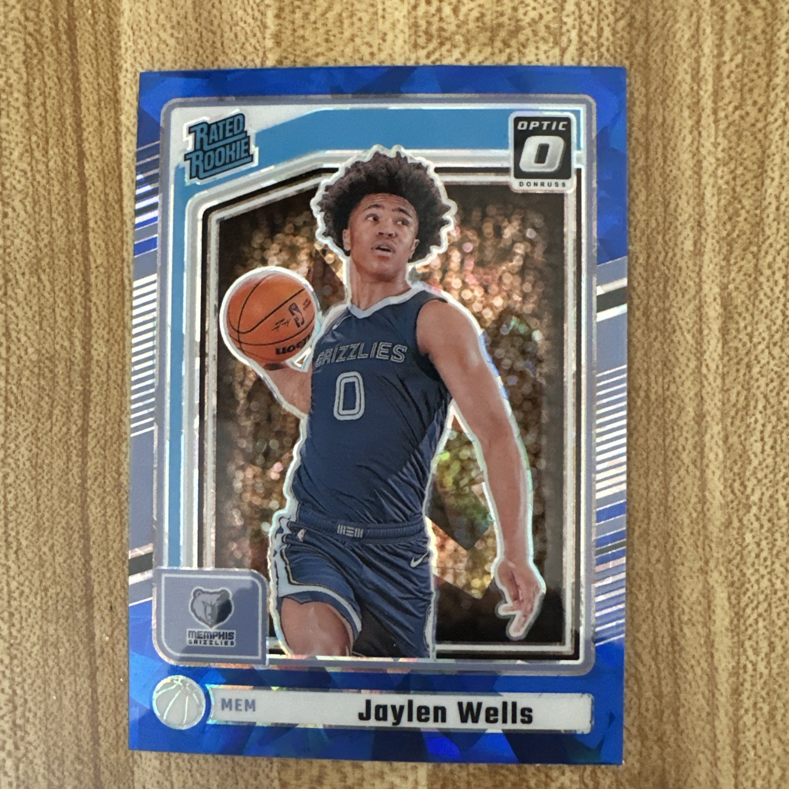 2024-25 Donruss - Optic Rated Rookie Jaylen Wells #P-245 Blue Cracked Ice Prizm 