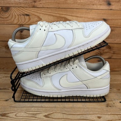 Nike Turnschuhe Damen Größe UK 7,5 Dunk Low Coconut Milk weiß gelb Skaterschuhe
