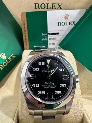 Rolex Airking 116900 Stainless Steel Black Dial 40mm
