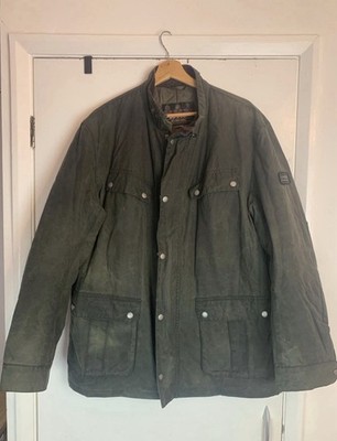 Wachsjacke Barbour International Duke Motorcycle Gr. 2XL Olivgrün