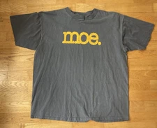 MOE. Band basic Logo Charcoal Cotton T Shirt Full Size S-5XL