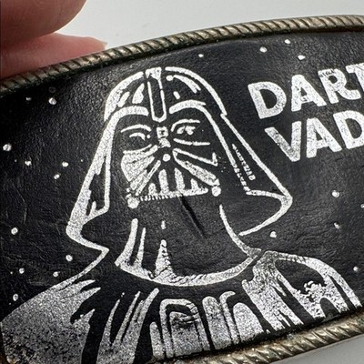 Vintage 1977 Star Wars Darth Vader Belt Buckle The Leather Shop 