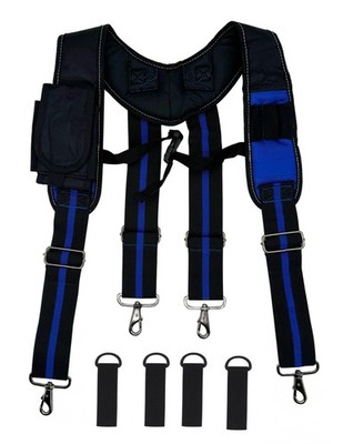 Cedriany Tool Belt Suspenders for Work Belt Suspenders Heavy Duty Padded with...