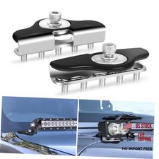 Hood Mount LED Light Pod Brackets, 2PCS Universal Light M6 Hood Mount Brackets