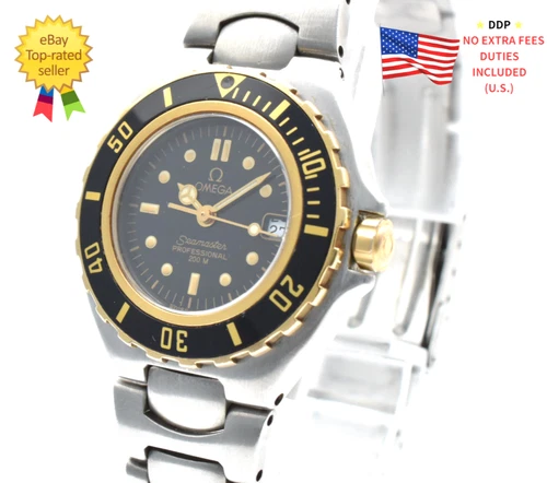 ▶Vintage [N MINT] OMEGA Seamaster Pro 796.1041 200m Black Dial Silver 28mm Watch