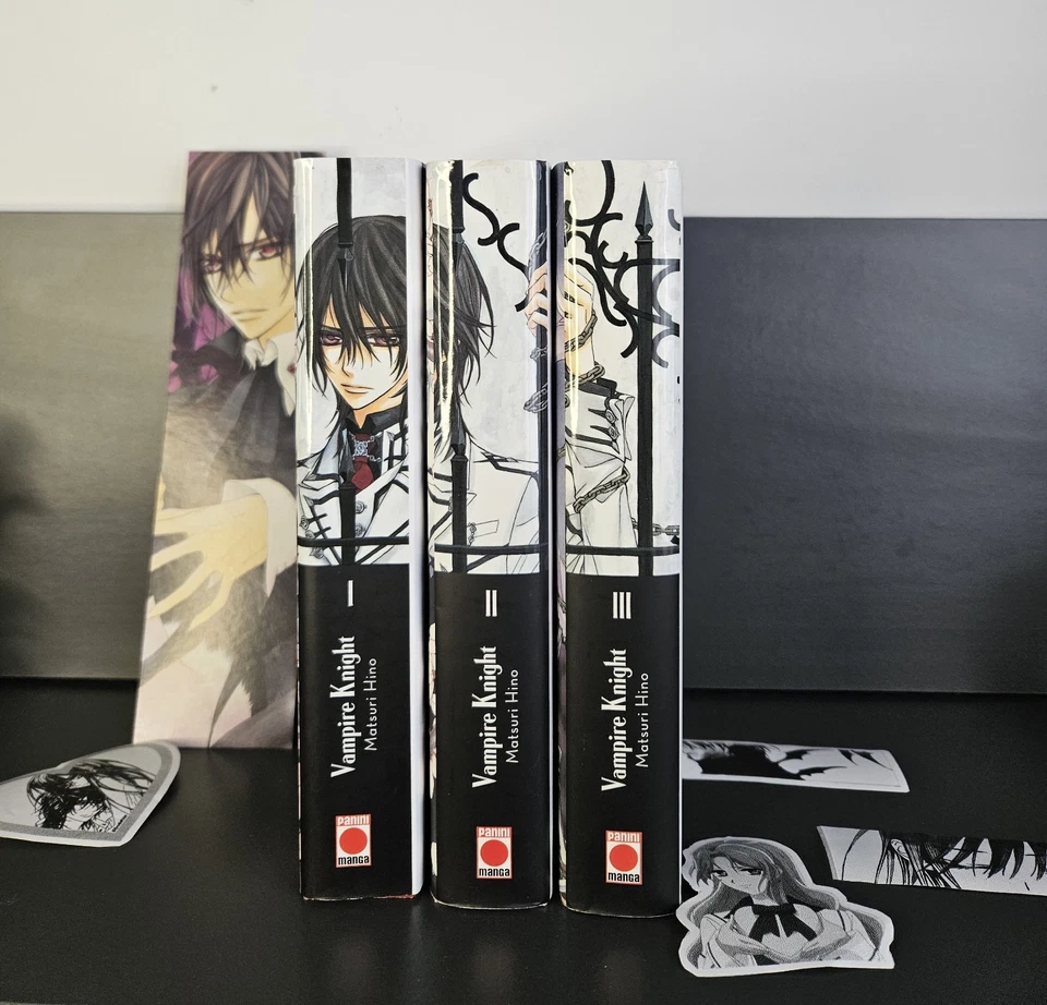 Vampire Knight Tomes 1 à 3 Édition Double + Marque-Page Kaname Kuran OFFICIEL - Photo 2/4