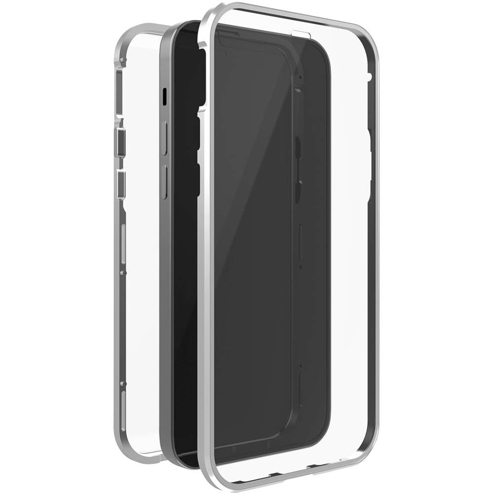 Coque Apple iPhone 13 en verre premium Black Rock 360 Glass argent