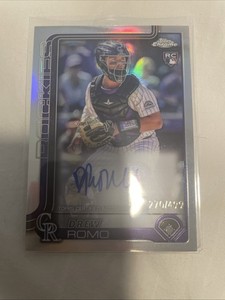 2025 Topps Chrome Drew Romo Rookie Auto Refractor /499 RC Rockies