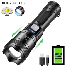 Flashlights P70 Led Powerful 5000lm Ultra Bright Tactical Light Emergency Zoom