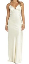 Morgan & Company Juniors' Embellished V-Neck Sleeveless Gown -size S yellow 