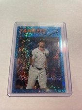 2026 Topps Heritage #250 Giancarlo Stanton Chrome Light Blue Sparkle Border