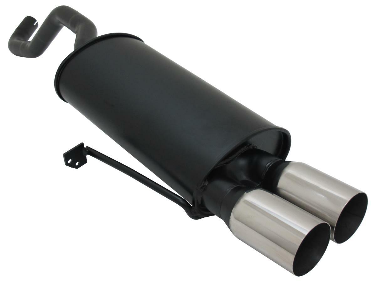Silencieux Clio 3 de 2005 a 2013 avec double canule inox 2x76mm premium