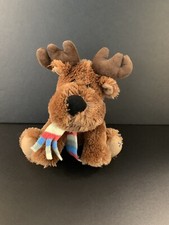 Russ Shining Stars 8" Reindeer with Scarf Plush Stuffed Animal.