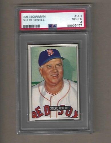 1951 Bowman Steve O Neill # 201 PSA 4