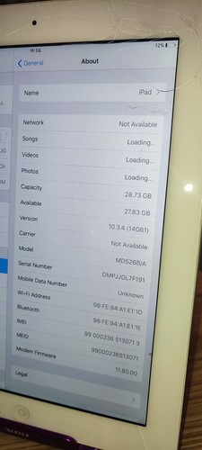 Apple iPad 4th Gen 32GB WiFi Cellular A1460 - Picture 5 of 9