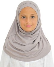 Easy-To-Wear Hijab for Girls Instant Muslim Scarf for Ramadan Eid Viscose