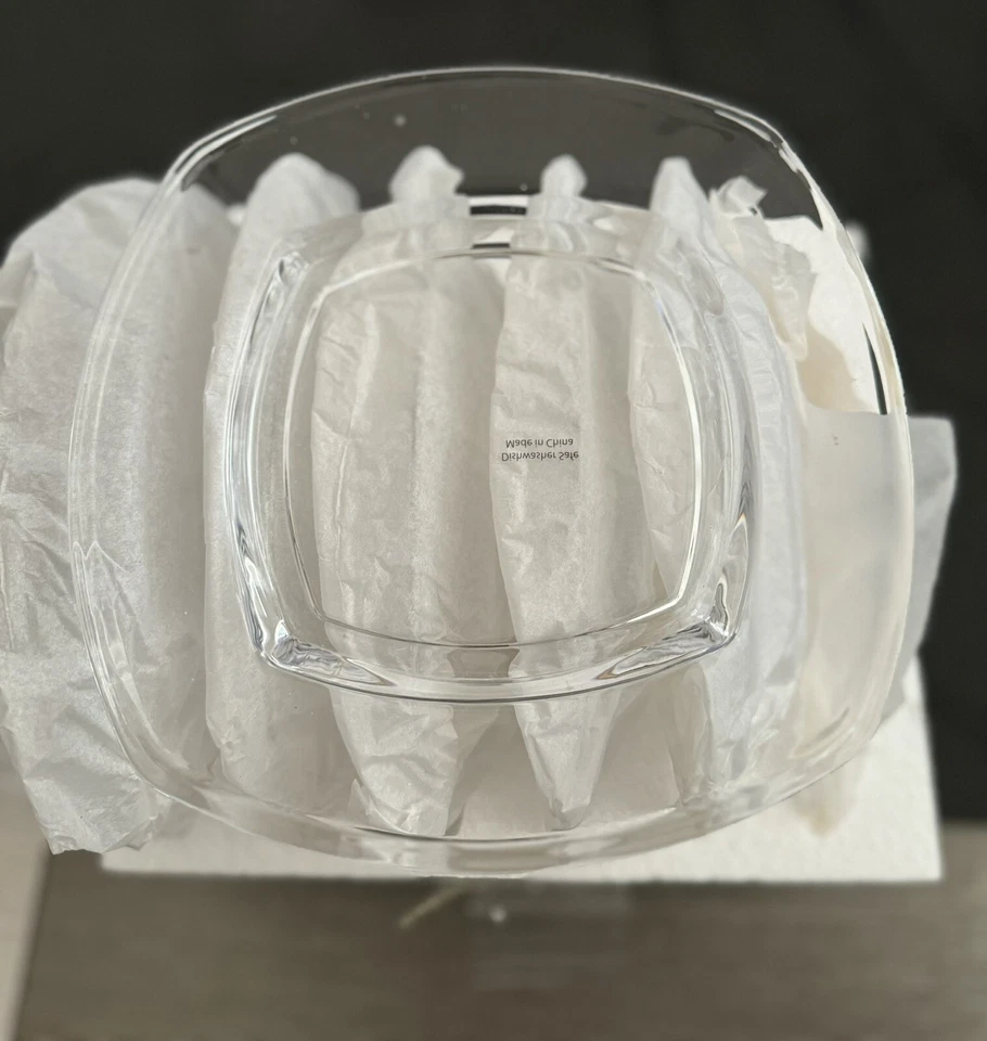 Libbey Tempo Clear Glass Square 8" Salad Dessert Plates - Set of 6 - Image 4 of 4