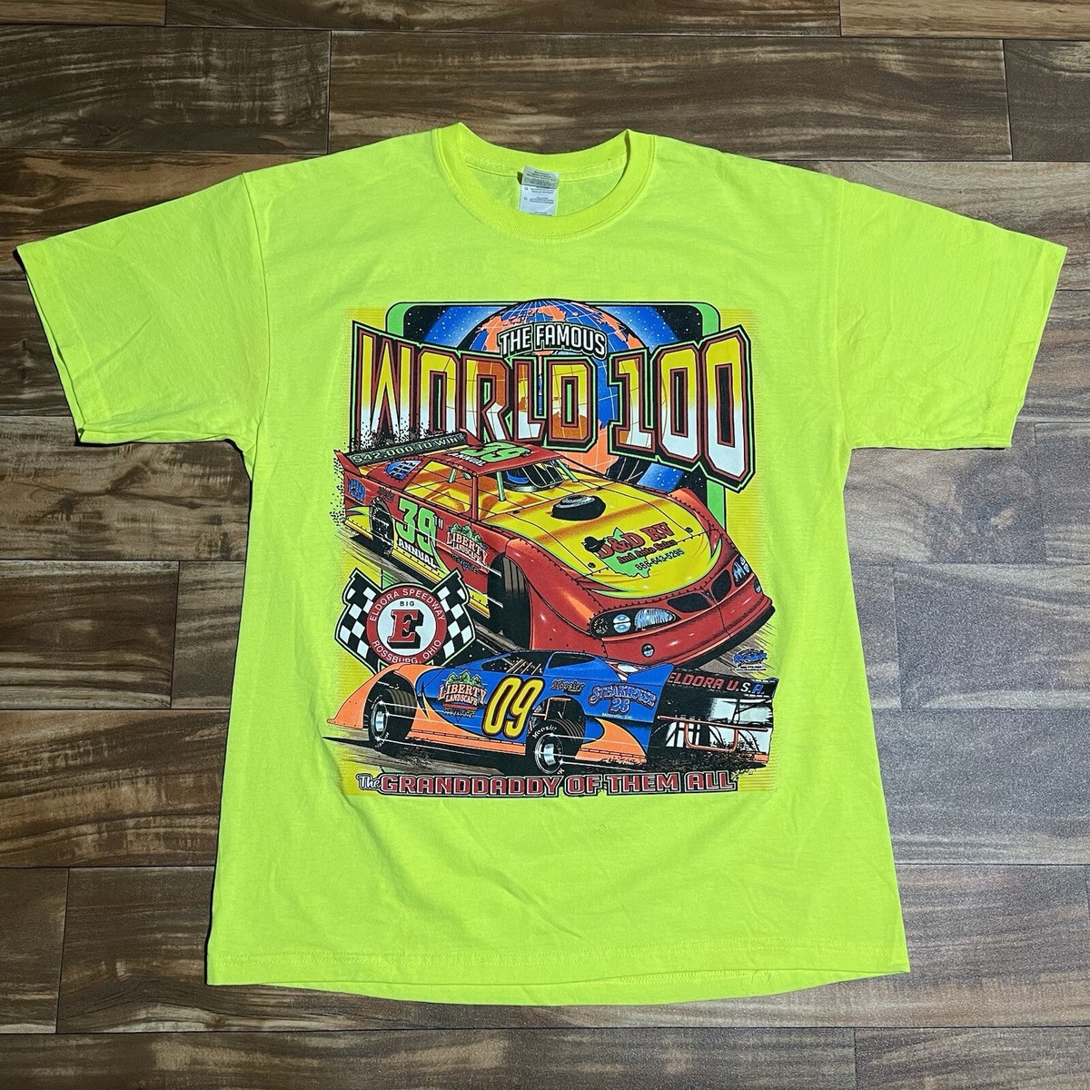 【専用】アウトフィット Vintage Eldora Speedway World 100 Graphic Racing Shirt Mens Large