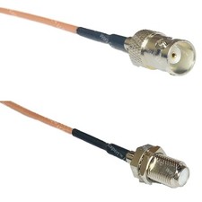 RG316 BNC FEMALE to F FEMALE RF Cable Rapid-SHIP LOT