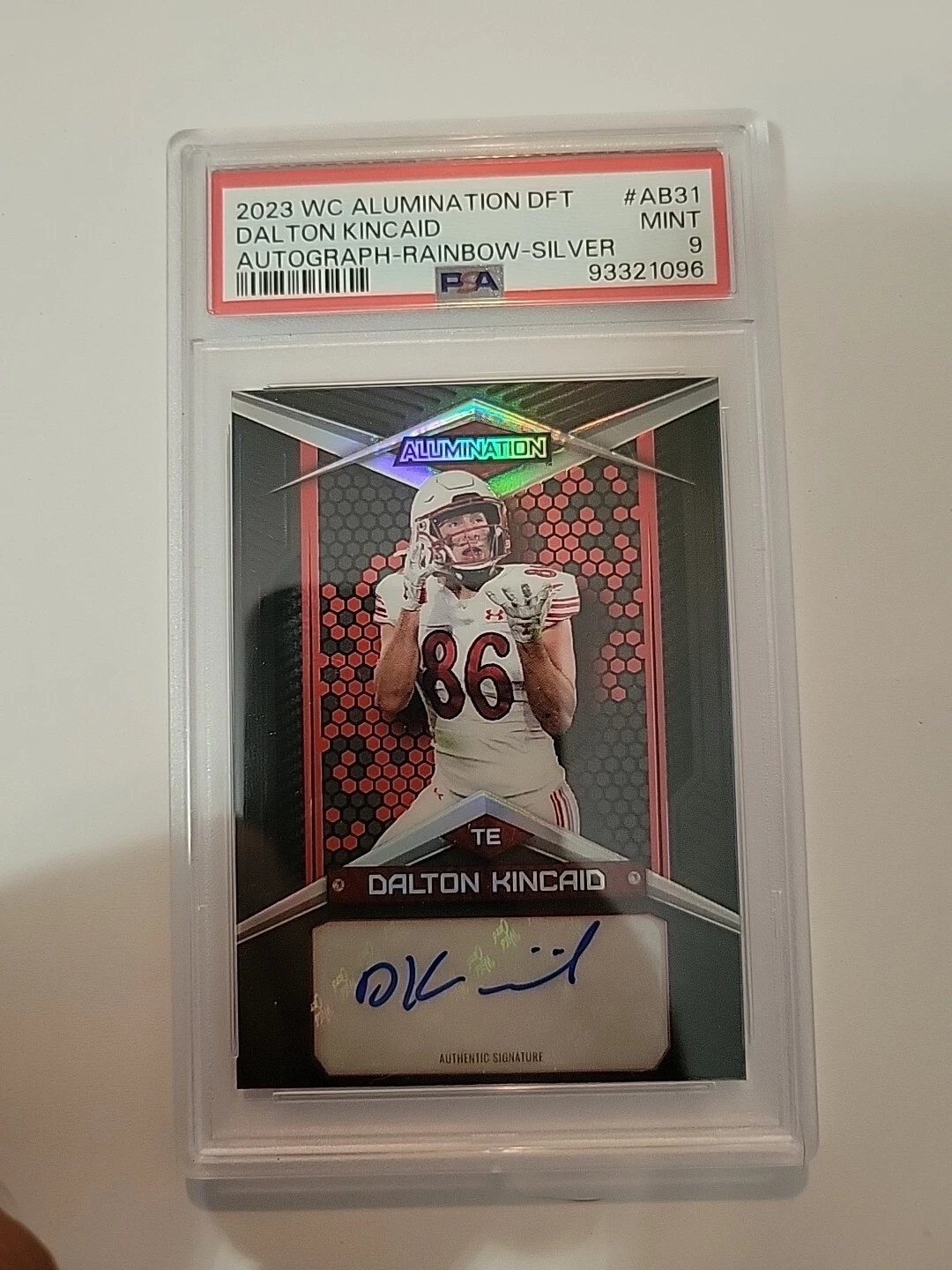 Dalton Kincaid Wild Card Alumination Draft Autographs #AB31 Rainbow-Black