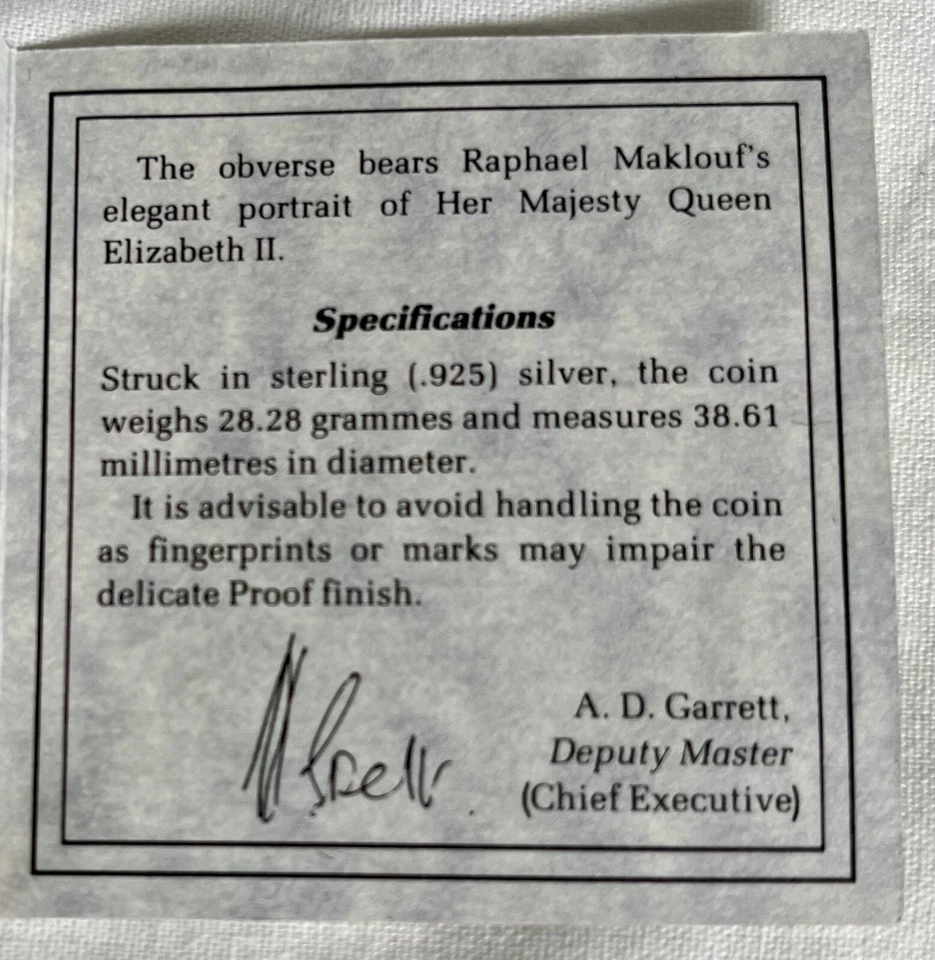 1990 United Kingdom Silver Proof Crown Queen Elizabeth The Queen Mother 90th - Image 4 of 4