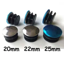 20mm 22mm 25mm Round Stainless Steel Plastic Blanking End Cap Tube Inserts Plug