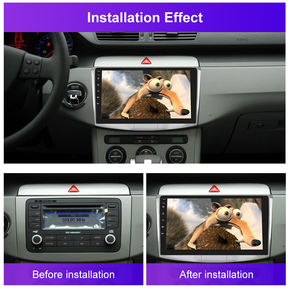 DYNAVIN Android Autoradio Navi Für VW Passat B7, 10,1 Zoll OEM Radio Mit Wireless Carplay Und Android Auto | BT | Inkl. DAB+; D8-2S Pro