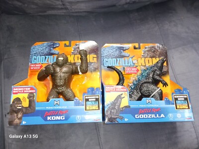 GODZILLA vs KONG SET of 2 - Battle Roar Godzilla & Battle Roar King Kong NEW