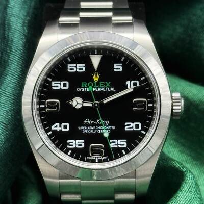Rolex Air-King 40MM Oyster Bracelet Ref 116900 Complete Set Box & Papers