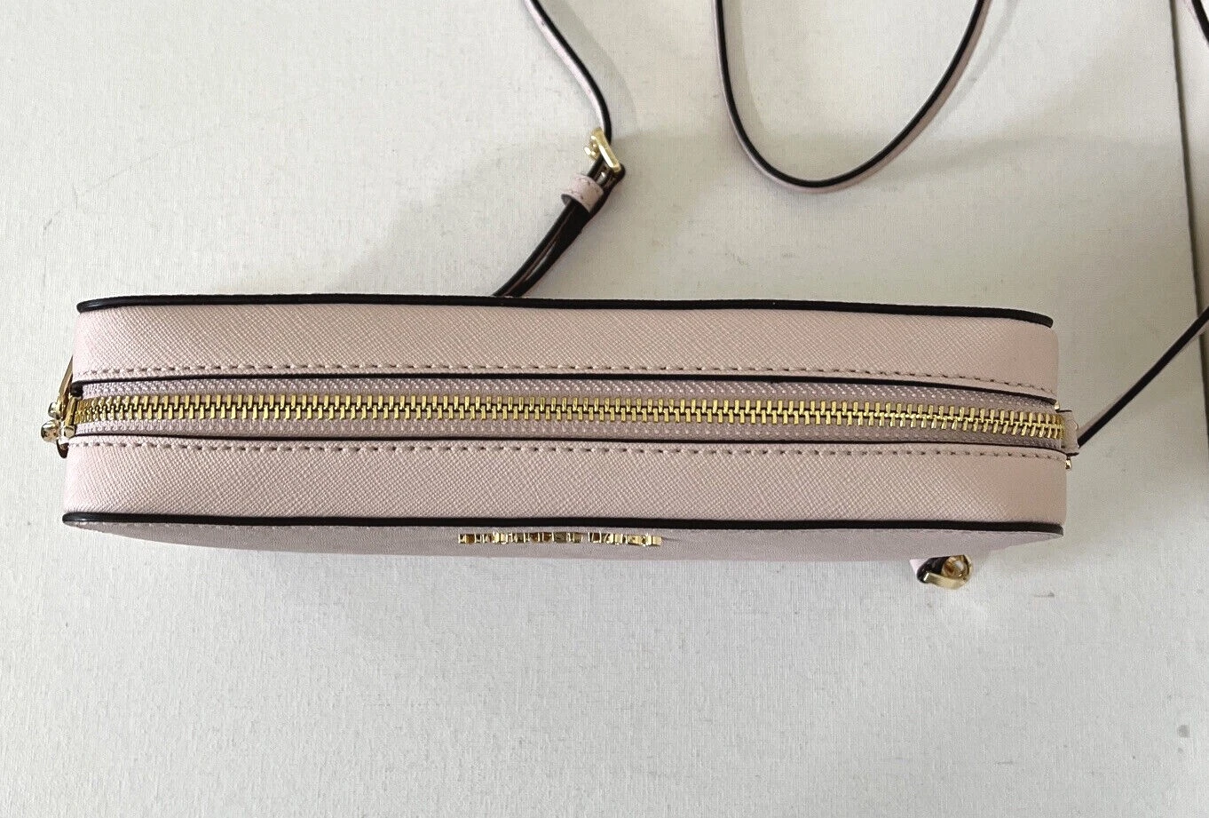 Nuovo Michael Kors Jet Set articolo grande catena cerniera borsa a tracolla in polvere blush