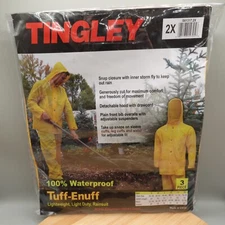 Rain Suit Tingley Tuff-enuff Large 3 Piece S61317.2X Snap Closure, New