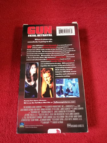 Gun Fatal Betrayal VHS Rare James Gandolfini (Sopranos), Daryl Hannah - Picture 2 of 3
