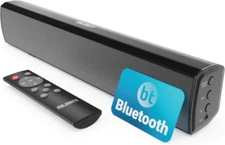 Majority Sound Bar for Smart TV, 50 Watts, 2.0 Bluetooth TV Bar, Black