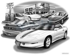 Pontiac Trans Am 1994 96939597 Muscle Car Art Print 6515